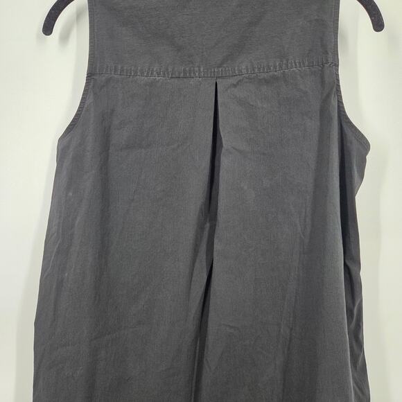 Tuckernuck Women's Black Sleeveless Stretch Charlie Shirt Dress sz S Mini - Picture 6 of 6